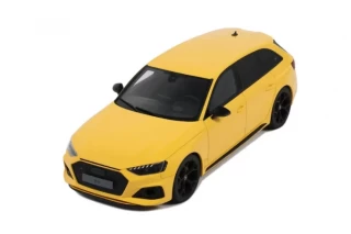 AUDI RS 4 25TH ANNIVERSARY YELLOW 2024 GT Spirit 1:18 Resinemodell (Türen, Motorhaube... nicht zu öffnen!)